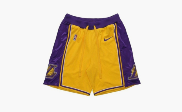 Nike x Los Angeles Lakers Basketball Shorts Yellow   Nike x Los Angeles Lakers Basketball Shorts Yellow