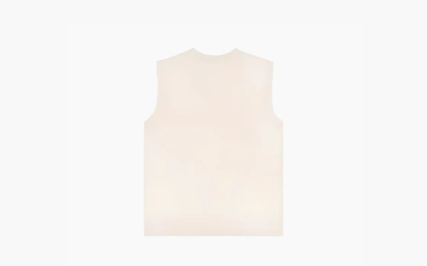 Sporty & Rich Bardot Logo-print Cotton Vest Ecru 