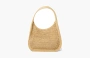 Miu Miu Woven Fabric Hobo Shoulder Bag "Beige Cognac" 