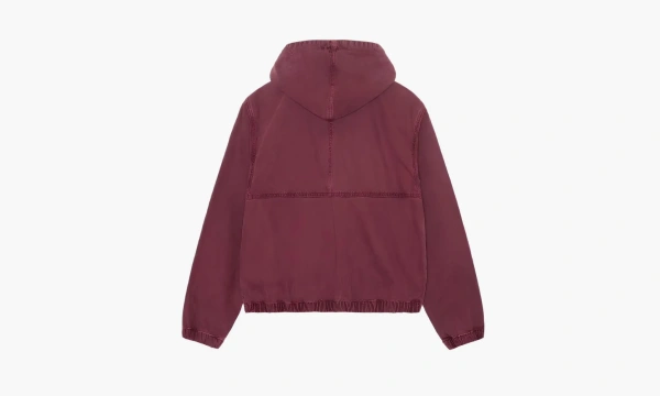 Stussy Zip Hoodie Burgundy  Stussy Zip Hoodie Burgundy