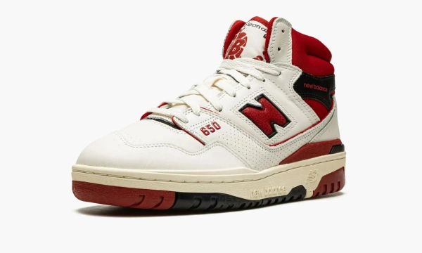 New Balance 650r Aime Leon Dore - White Red 