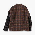 ARNODEFRANCE Double Flannel Overshirt Brown