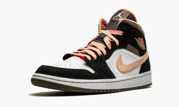 Air Jordan 1 Mid SE WMNS Peach Mocha 