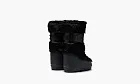 Moon Boot Icon Faux Fur Black