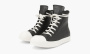 фото Rick Owens Leather High-Top Sneakers "Black" (Rick Owens High Top)-RU01C4890LPO-911