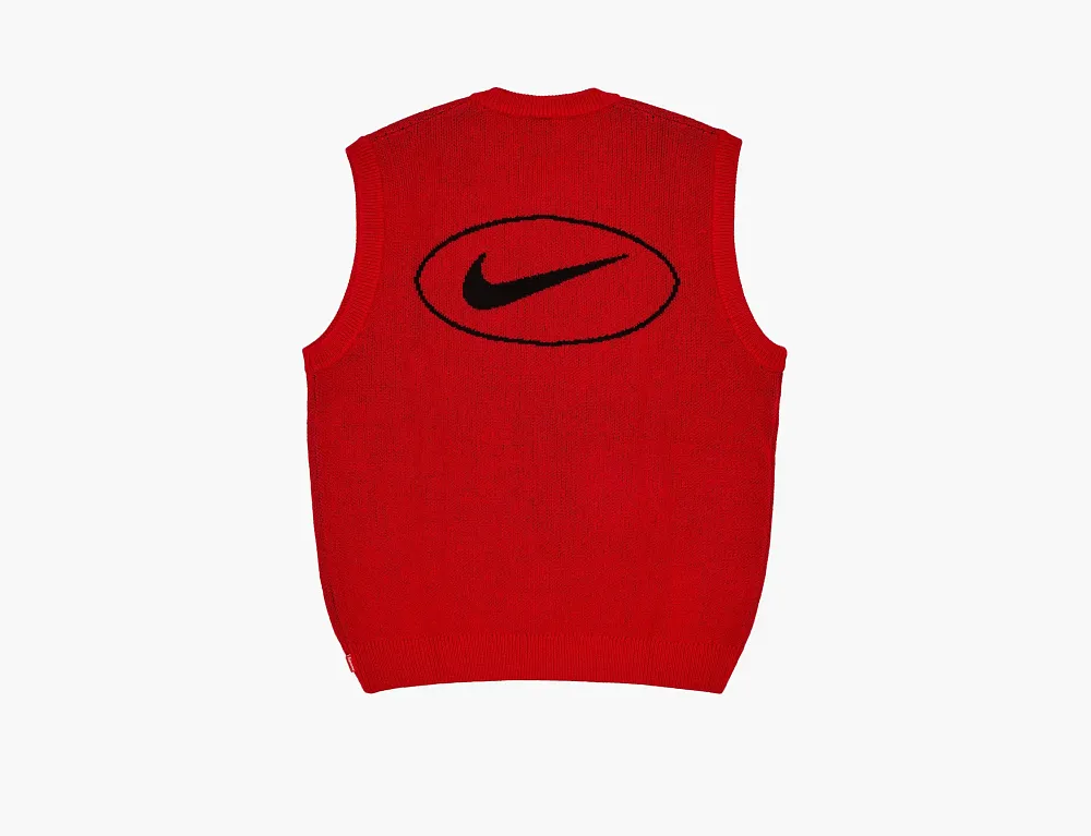 Supreme x Nike Sweater Vest Red