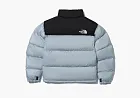 The North Face Logo Nuptse Puffer Jacket Blue