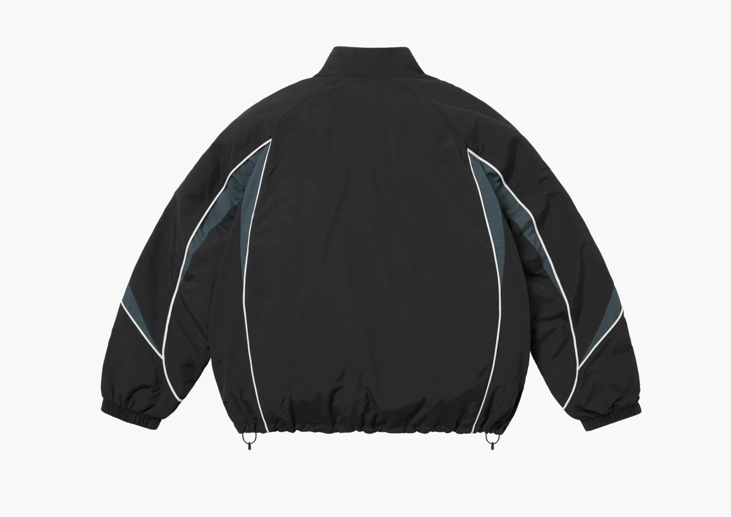 Supreme Contrast Piping Track Jacket Black 