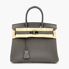 Hermes Birkin 30' PHW Togo Leather Bag Meyer
