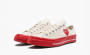 Comme des Garçons Play x Chuck 70 Low "Pristine Red" 