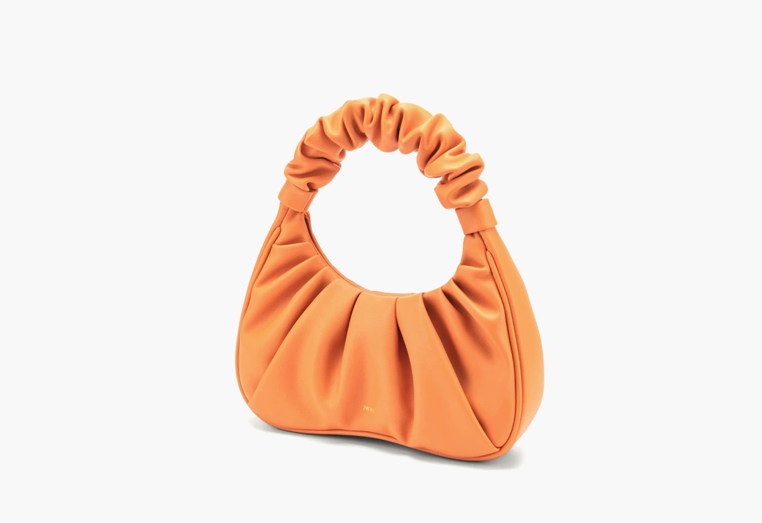 JW PEI Gabbi Ruched Hobo Handbag Orange 