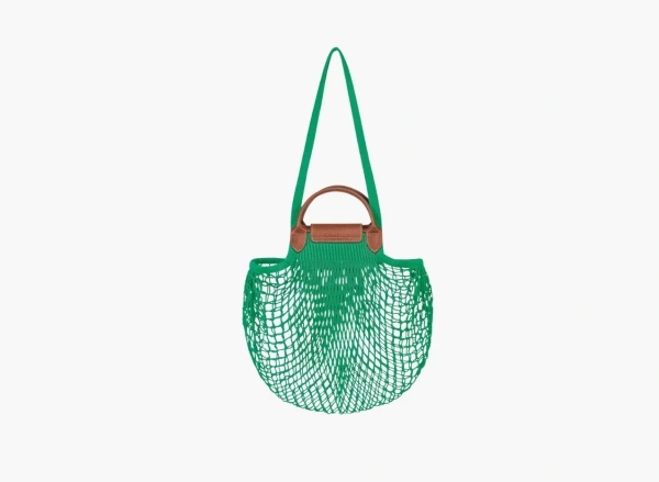 Longchamp Le Pliage Filet Top Handle Bag  Green 