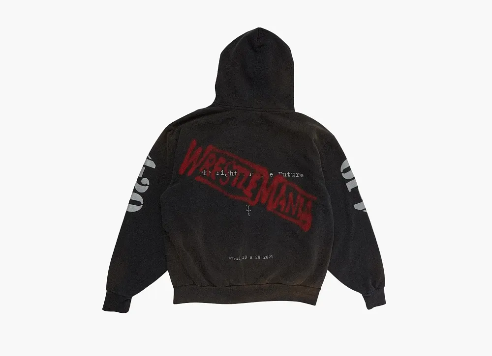 Cactus Jack by Travis Scott x WWE WrestleMania Pullover Hoodie Black