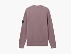 Stone Island Ribbed Soft Organic Cotton Crewneck Jumper Purple Grey
