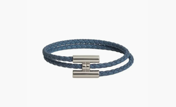 Hermès Tournis Tresse Jean bracelet USA Blue 