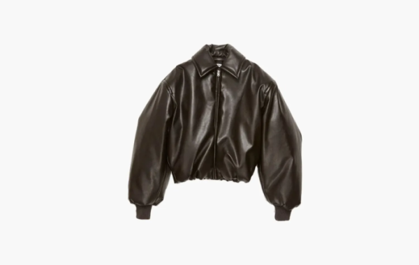 Acne Studios Coated Bomber Jacket Dark Brown 