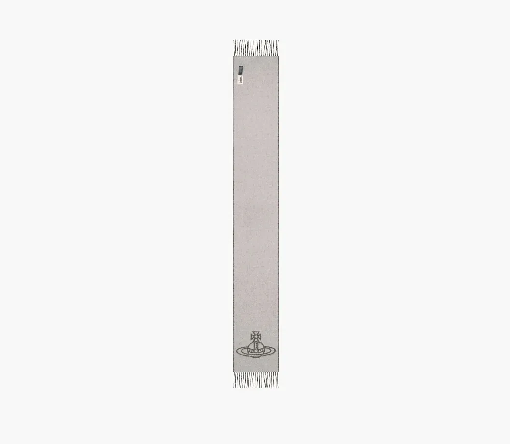 Vivienne Westwood Single Orb Double Scarf Brown