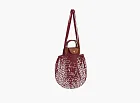 Longchamp Le Pliage Filet Top Handle Bag  Mahogany