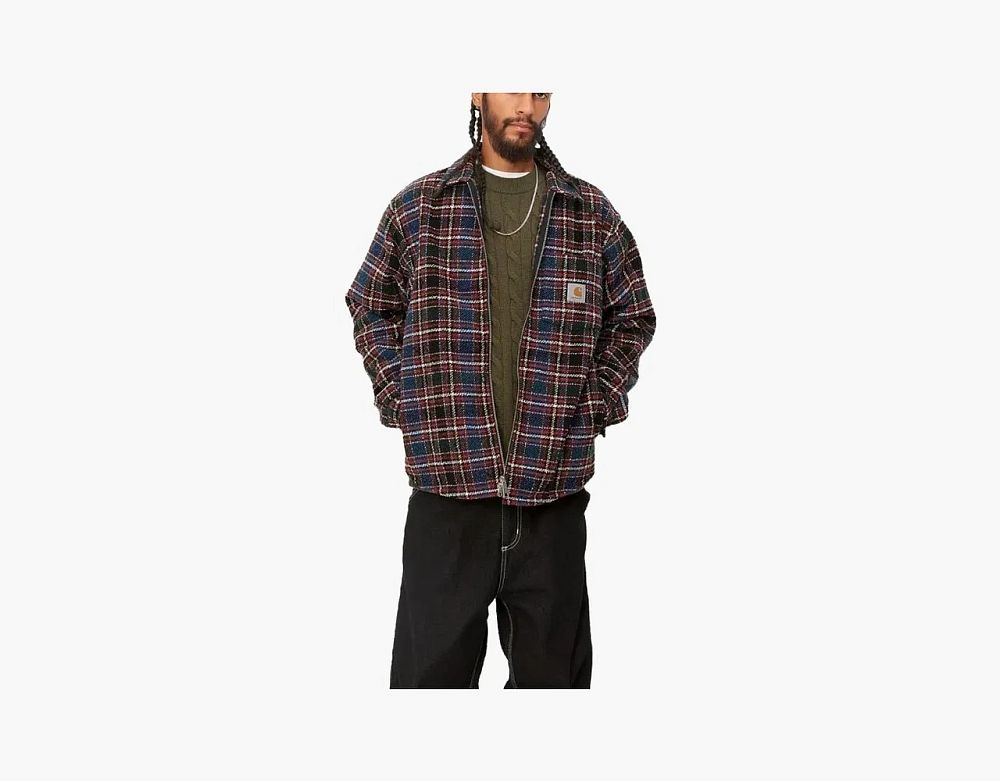 Carhartt WIP Checked Flannel Zip Shirt Multicolor
