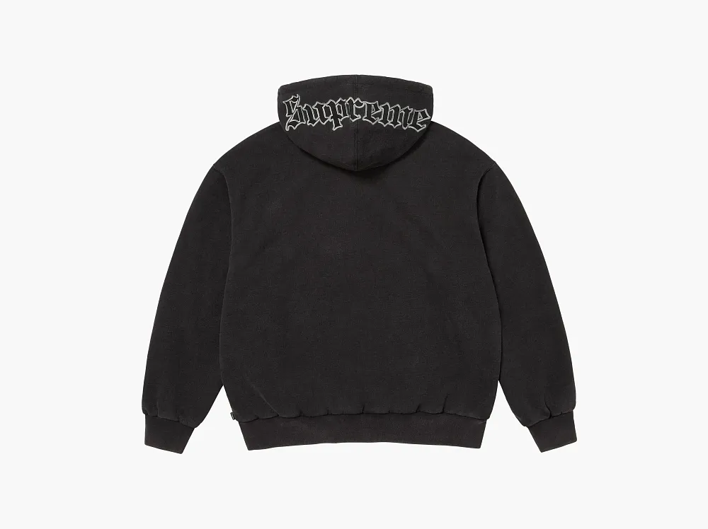 Supreme x Chicago White Sox Zip Up Hooded Sweatshirt Black