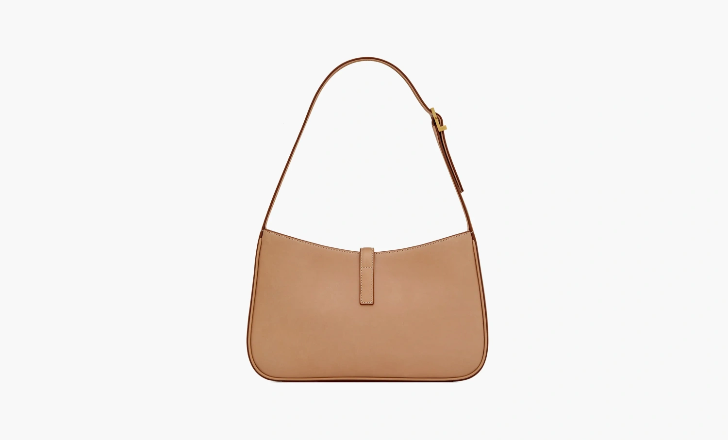 Saint Laurent Bronze Monogram Le 5 A 7 Hobo Bag Vegetable Tanned Leather Brown Gold 