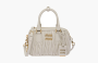 Miu Miu Matelasse Nappa Leather Top-Handle Bag "White" 