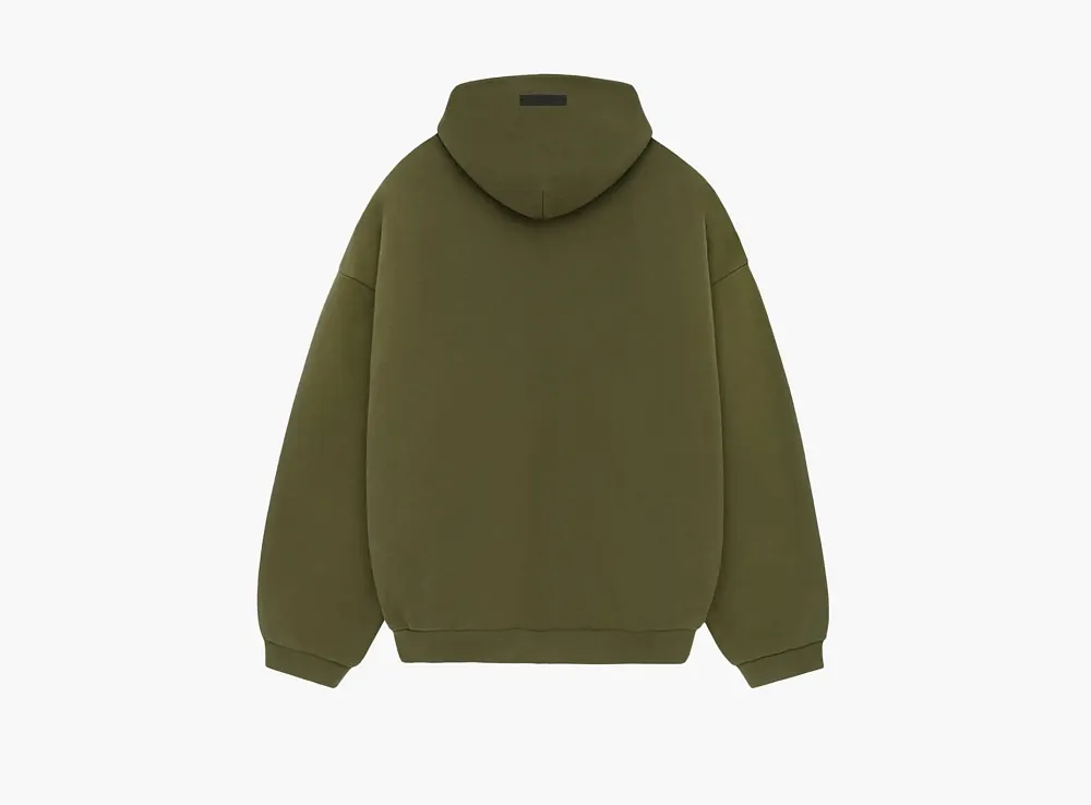 Fear of God Essentials Fleece Hoodie Military