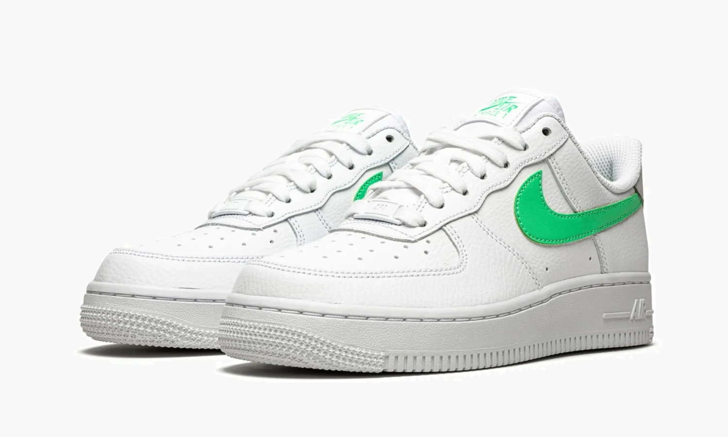 Air Force 1 LO '07 MNS WMNS "White / Green Glow" 