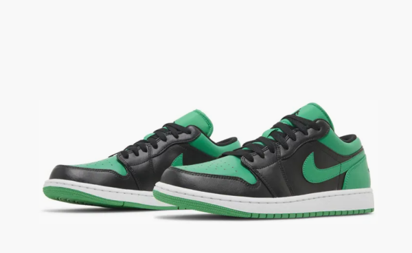 Air Jordan 1 Low Black Lucky Green 