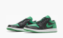 Air Jordan 1 Low Black Lucky Green 