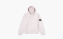 Stone Island Cotton Fleece Popover Hoodie Pink 