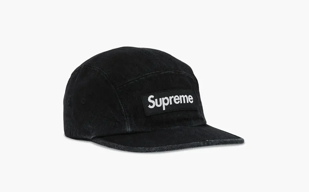 Supreme Denim Camp Cap Black