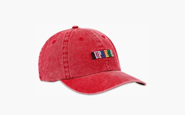 Supreme Pigment Dye 6-Panel Red 