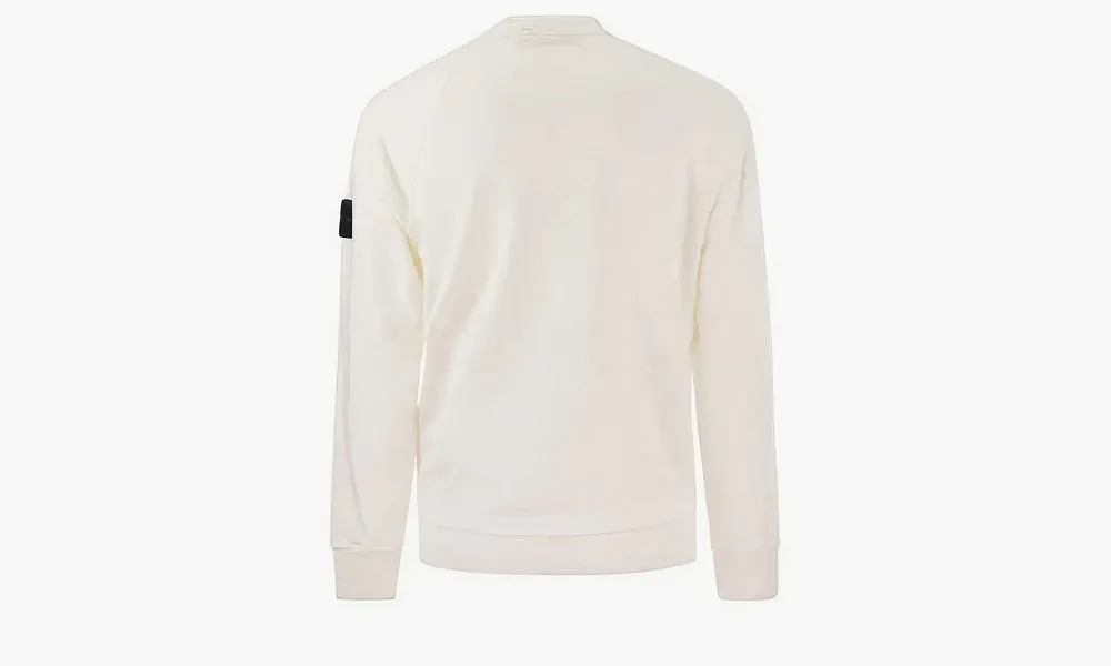 Stone Island Cotton Crew-neck Sweatshirt White