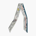 Hermes Silk Scarf Grey