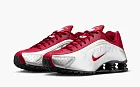 Nike Shox R4 Metallic Silver/Black/Team Crimson