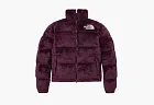 The North Face Versa Velour Nuptse Puffer Jacket Burgundy