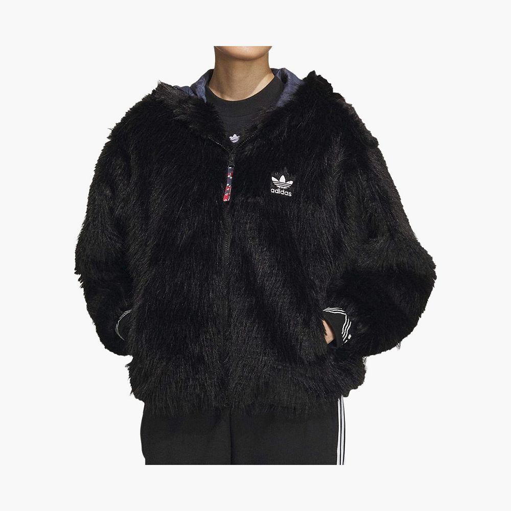 Adidas Originals x Feifei Ruan WMNS Faux Fur Jacket Black