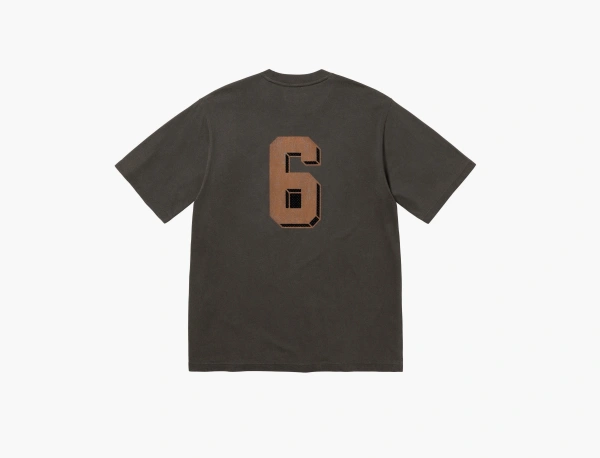 Supreme Flocked Washed S/S Top Black 