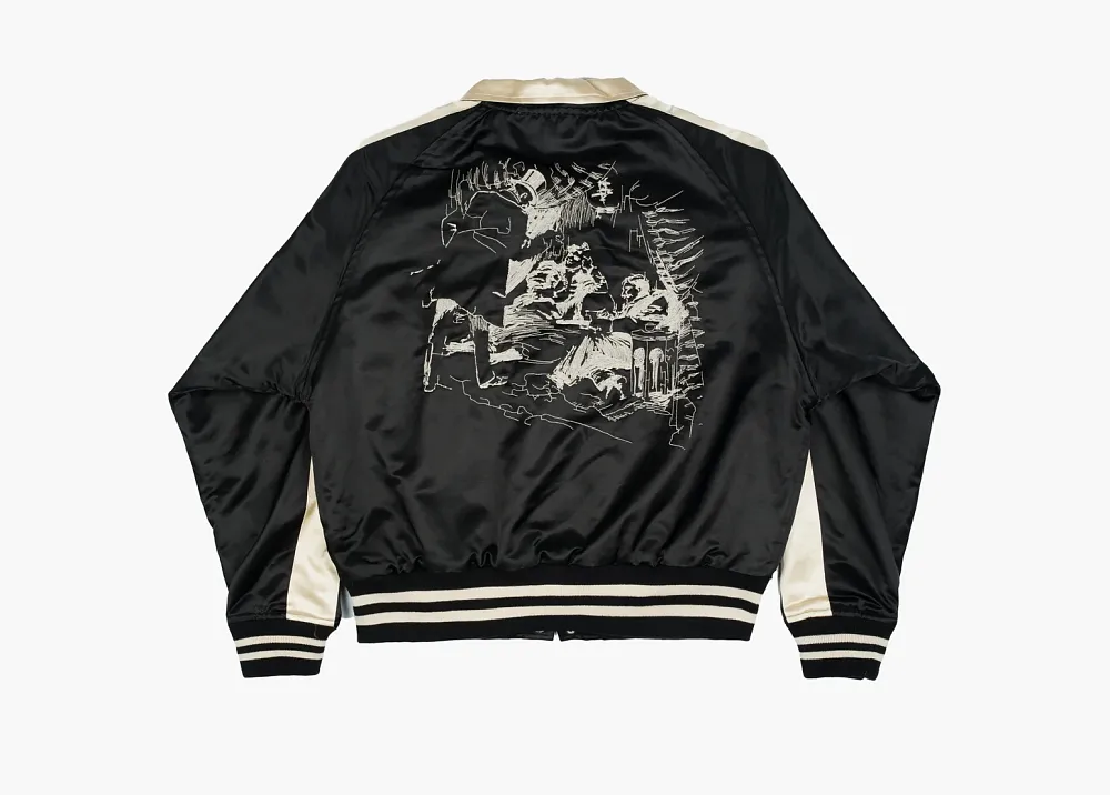 Enfants Riches Déprimés Opium Den Varsity NY Edition Jacket Black/Ivory