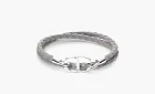 Dior Woven Leather Bracelets Gray