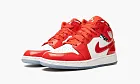 Air Jordan 1 Mid SE GS Barcelona Sweater Red Patent