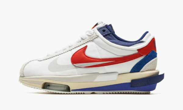 Nike Zoom Cortez SP Sacai White University Red Blue 