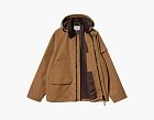 Carhartt WIP Hooded Chore Jacket Brown