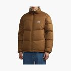 Carhartt WIP Cullen Reversible Puffer Jacket Brown Logo