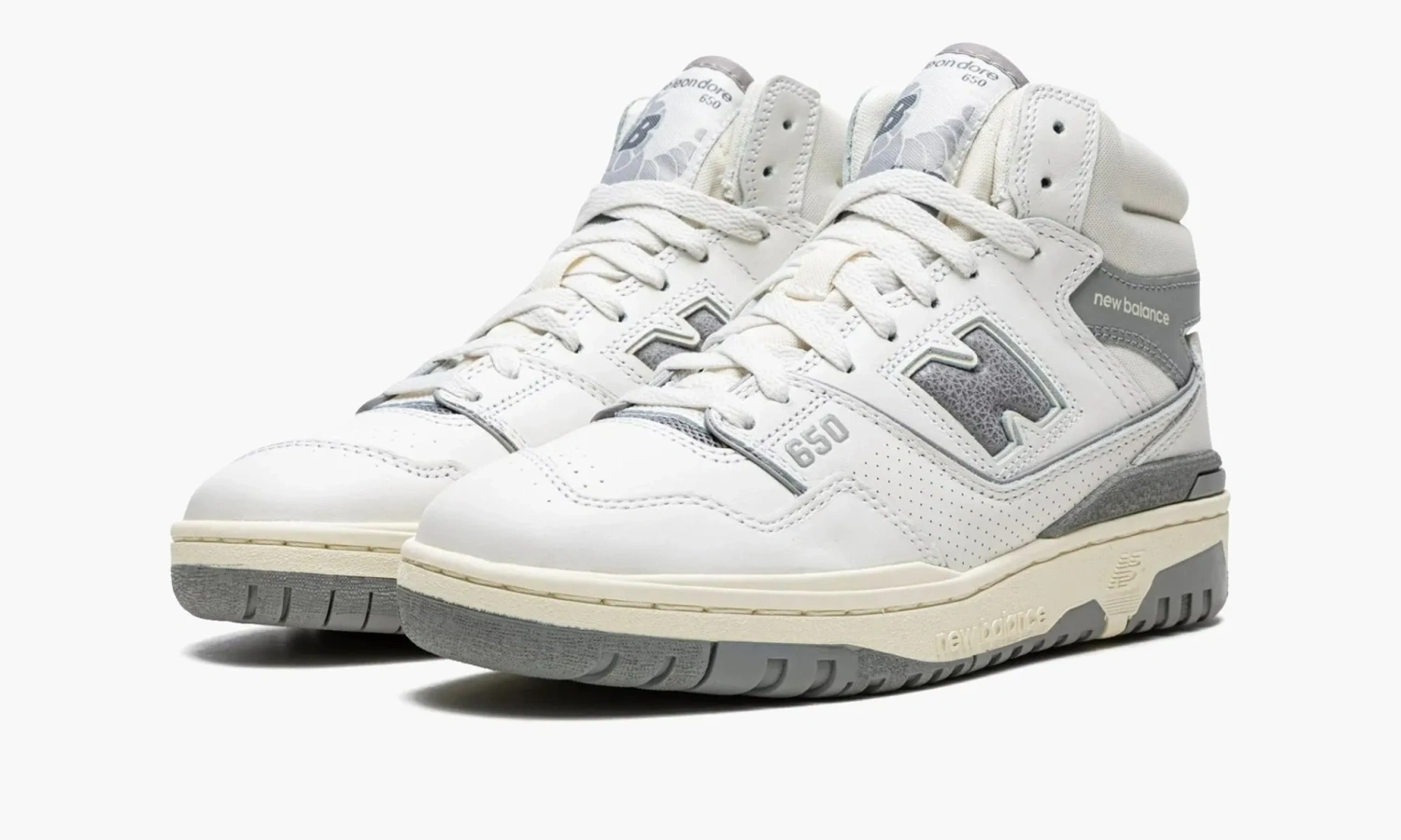 New Balance 650r Aime Leon Dore - White Grey 