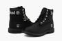 Timberland 6 Inch Premium Waterproof Boots WMNS "Black Nubuck With Silver Logo" 