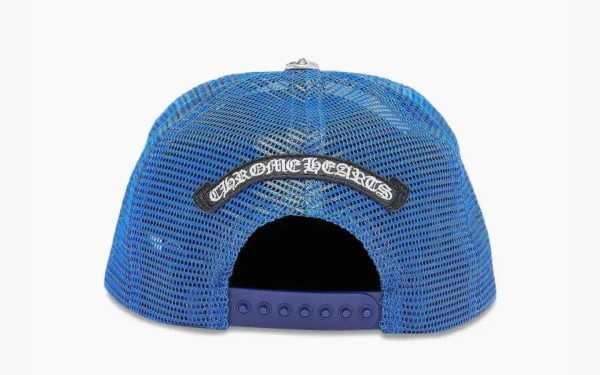 Chrome Hearts Triple Cross Trucker Hat Blue/White 