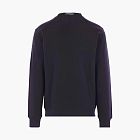 C.P. Company Diagonal Raised Fleece Crewneck Lens Sweatshirt Total Eclipse - Blue