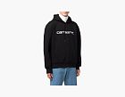 Carhartt WIP Script Logo Hooded Sweatshirt Black